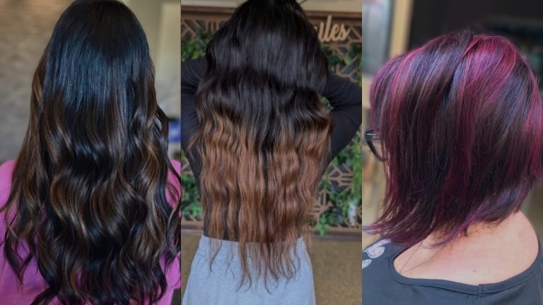 brunette balayage hair