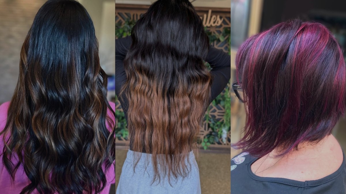 brunette balayage hair