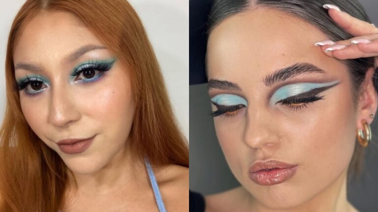 Light Blue Makeup Looks Ideas