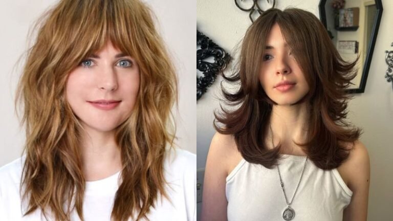 Mid Length Wavy Haircuts Ideas