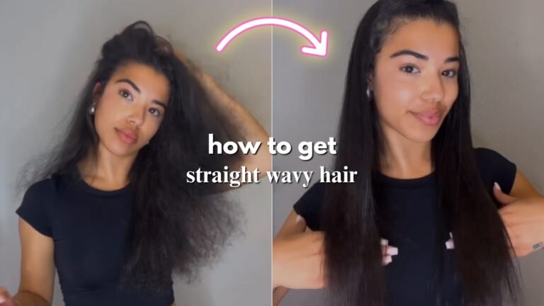 How to Make Wavy Hair Look Straight and Smooth