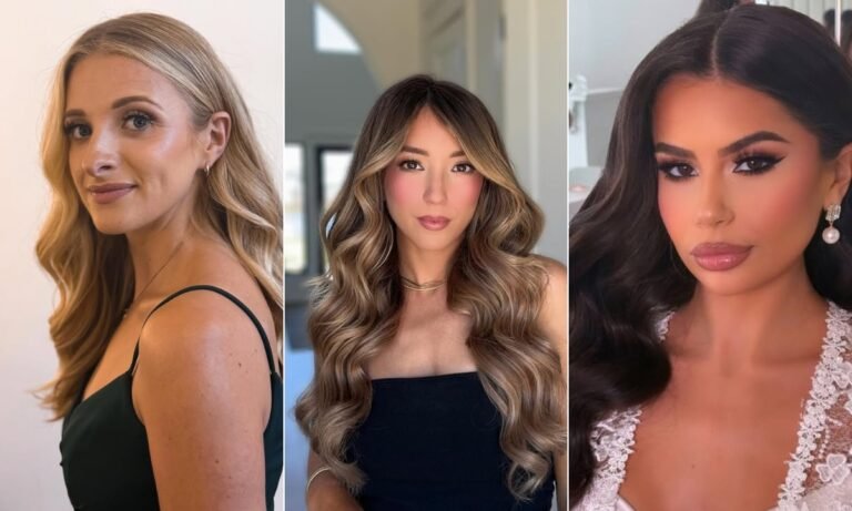 Glam Waves Wedding Hair